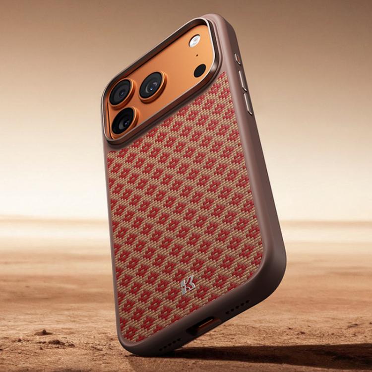 Custodia magnetica antiurto Benks Y3 in Kevlar con motivo a diamante per telefono, For iPhone 17 Pro Max, For iPhone 17 Pro
