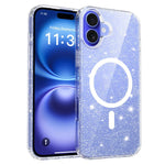 Custodia per telefono ibrida in PC e TPU con glitter trasparenti e magneti, For iPhone 17 Pro Max, For iPhone 17 Pro, For iPhone 17, For iPhone Air, For iPhone 16 Pro Max, For iPhone 16 Pro, For iPhone 16 Plus, For iPhone 16