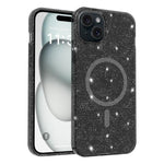 Custodia per telefono ibrida in PC e TPU con glitter trasparenti e magneti, For iPhone 15 Pro Max, For iPhone 15 Pro, For iPhone 15 Plus / 14 Plus, For iPhone 15, For iPhone 14 / 13, For iPhone 14 Pro, For iPhone 14 Pro Max, For iPhone 13 Pro Max