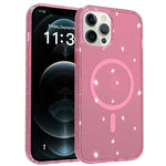 Custodia per telefono ibrida in PC e TPU con glitter trasparenti e magneti, For iPhone 13 Pro, For iPhone 12, For iPhone 12 Pro Max, For iPhone 12 Pro