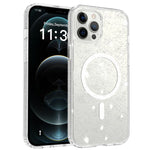 Custodia per telefono ibrida in PC e TPU con glitter trasparenti e magneti, For iPhone 13 Pro, For iPhone 12, For iPhone 12 Pro Max, For iPhone 12 Pro