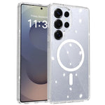 Custodia per telefono ibrida in PC e TPU con glitter trasparenti e magneti, For Samsung Galaxy S26+ 5G, For Samsung Galaxy S26 Ultra 5G, For Samsung Galaxy S26 5G, For Samsung Galaxy S25 FE 5G, For Samsung Galaxy S25 Ultra 5G