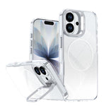 Custodia per telefono con cornice magnetica e supporto per obiettivo con effetto sfumato glitterato, For iPhone 17e / 16e, For iPhone 17 Pro Max, For iPhone 17 Pro, For iPhone 17