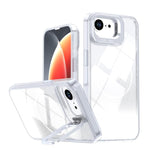 Custodia per telefono con cornice magnetica e supporto per obiettivo con effetto sfumato glitterato, For iPhone 17e / 16e, For iPhone 17 Pro Max, For iPhone 17 Pro, For iPhone 17