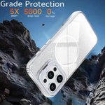 Custodia per telefono con cornice magnetica e supporto per obiettivo con effetto sfumato glitterato, For iPhone 14 Pro Max, For iPhone 13 Pro Max, For iPhone 13 Pro