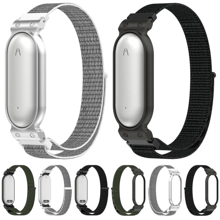 Cinturino per orologio xDfind con struttura in metallo e chiusura a strappo in nylon integrata., For Plaud NotePin AI