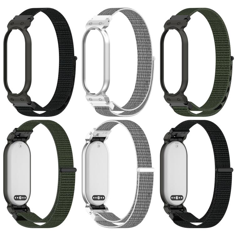Cinturino per orologio xDfind con struttura in metallo e chiusura a strappo in nylon integrata., For Plaud NotePin AI