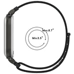 Cinturino per orologio xDfind con struttura in metallo e chiusura a strappo in nylon integrata., For Plaud NotePin AI