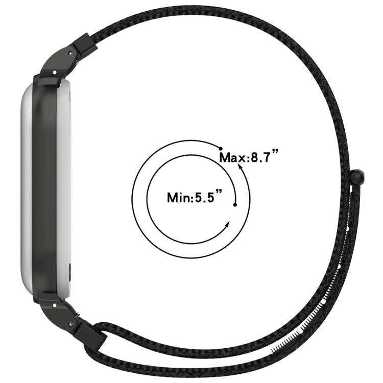 Cinturino per orologio xDfind con struttura in metallo e chiusura a strappo in nylon integrata., For Plaud NotePin AI