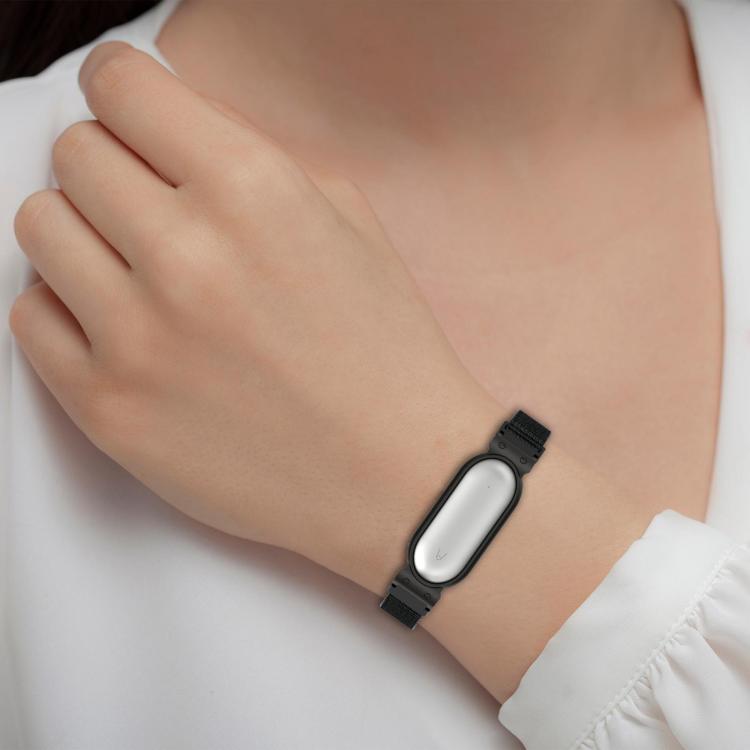 Cinturino per orologio xDfind con struttura in metallo e chiusura a strappo in nylon integrata., For Plaud NotePin AI