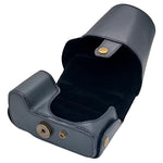 Custodia rigida per fotocamera in ecopelle con tracolla, For Canon PowerShot SX50 HS