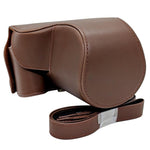 Custodia rigida per fotocamera in ecopelle con tracolla, For Canon PowerShot SX50 HS