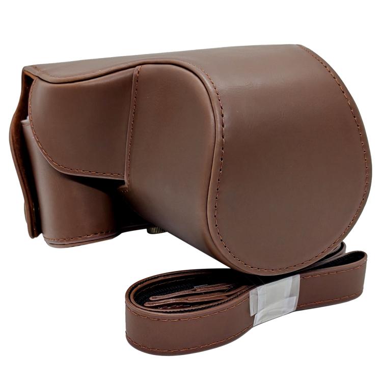Custodia rigida per fotocamera in ecopelle con tracolla, For Canon PowerShot SX50 HS
