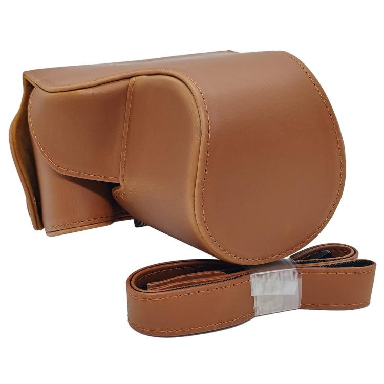 Custodia rigida per fotocamera in ecopelle con tracolla, For Canon PowerShot SX50 HS