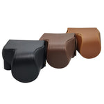 Custodia rigida per fotocamera in ecopelle con tracolla, For Canon PowerShot SX50 HS