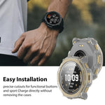 Custodia protettiva per orologio xDfind con pellicola temperata integrata nel PC., For Amazfit T-Rex 3 Pro 44mm, For Amazfit T-Rex 3 Pro 48mm