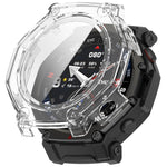 Custodia protettiva per orologio xDfind con pellicola temperata integrata nel PC., For Amazfit T-Rex 3 Pro 44mm, For Amazfit T-Rex 3 Pro 48mm