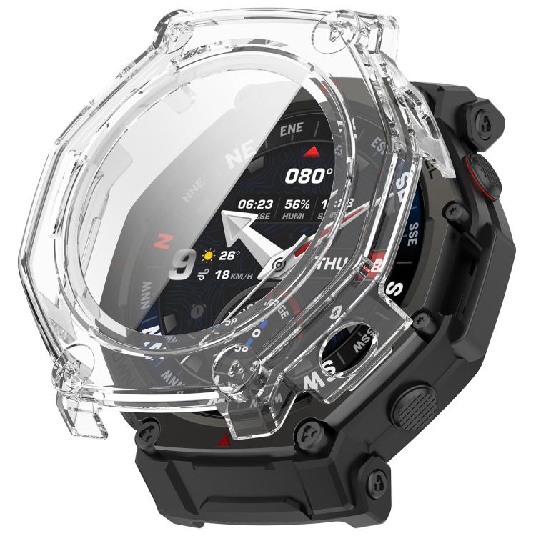 Custodia protettiva per orologio xDfind con pellicola temperata integrata nel PC., For Amazfit T-Rex 3 Pro 44mm, For Amazfit T-Rex 3 Pro 48mm