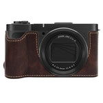 Mezza custodia per fotocamera in pelle vegana, For Canon PowerShot V1