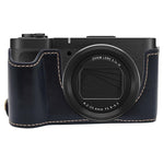 Mezza custodia per fotocamera in pelle vegana, For Canon PowerShot V1