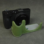 Mezza custodia per fotocamera in pelle vegana con texture a palmo, For Canon PowerShot V1