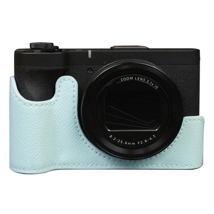 Mezza custodia per fotocamera in pelle vegana con texture a palmo, For Canon PowerShot V1