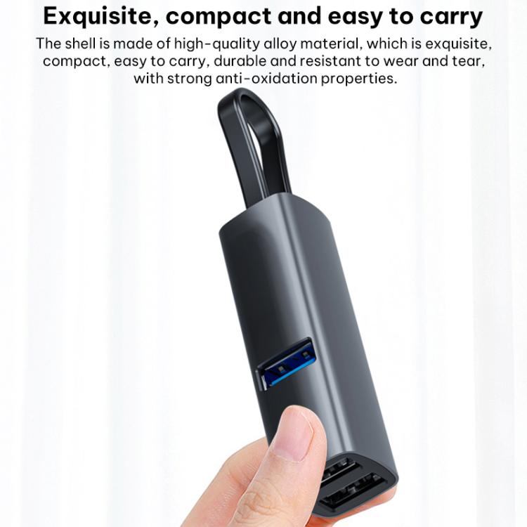 Dock station hub USB Type-C con porte USB 3.0, USB 2.0, SD e TF