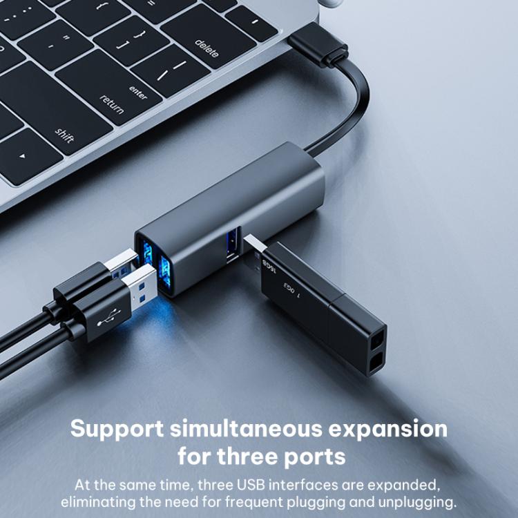 Dock station hub USB Type-C con porte USB 3.0, USB 2.0, SD e TF