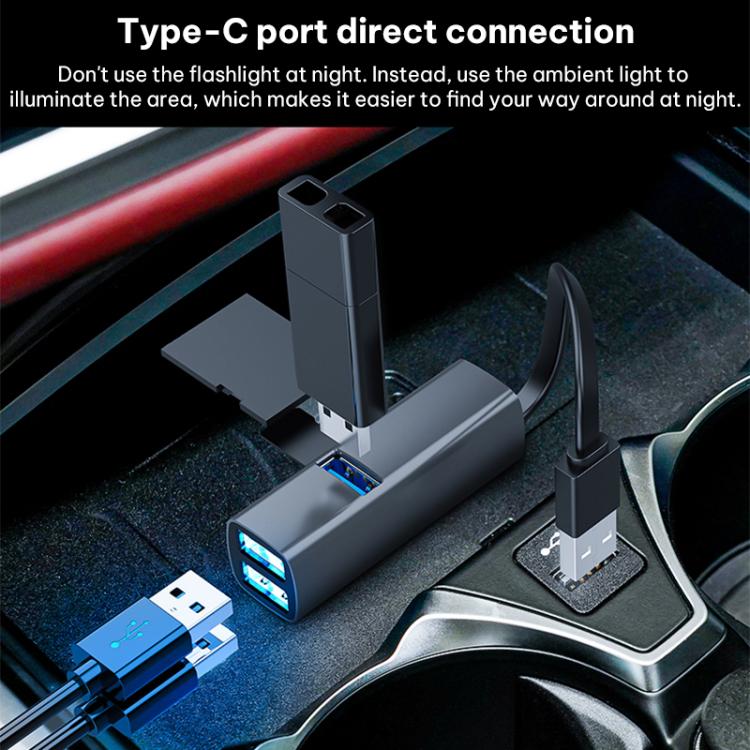 Dock station hub USB Type-C con porte USB 3.0, USB 2.0, SD e TF