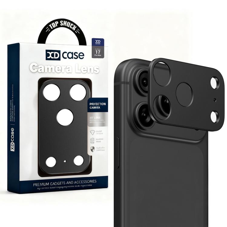 XDcase - Protezione per obiettivo fotografico in metallo, piatta e cava., For iPhone 17 Pro Max, For iPhone 17 Pro