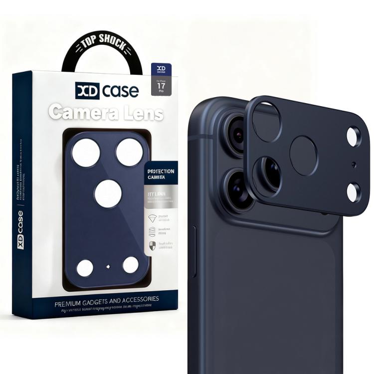 XDcase - Protezione per obiettivo fotografico in metallo, piatta e cava., For iPhone 17 Pro Max, For iPhone 17 Pro