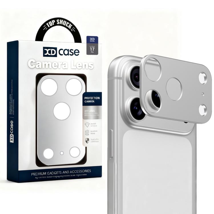 XDcase - Protezione per obiettivo fotografico in metallo, piatta e cava., For iPhone 17 Pro Max, For iPhone 17 Pro