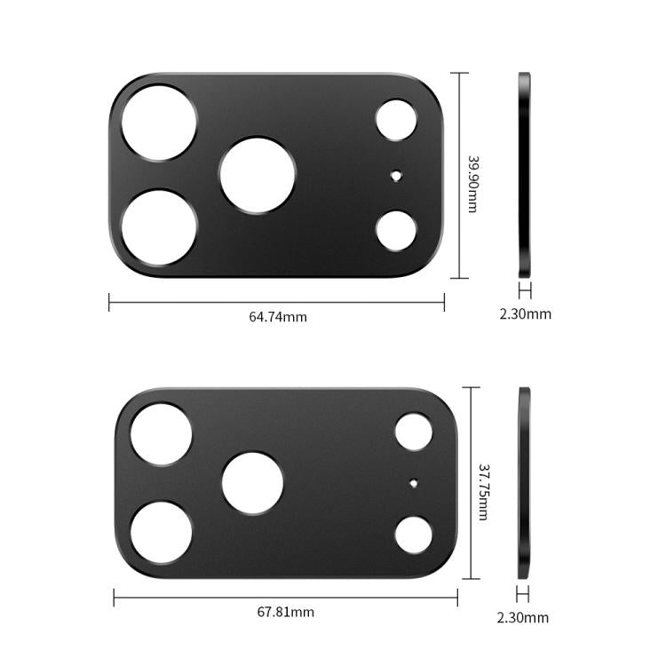 XDcase - Protezione per obiettivo fotografico in metallo, piatta e cava., For iPhone 17 Pro Max, For iPhone 17 Pro