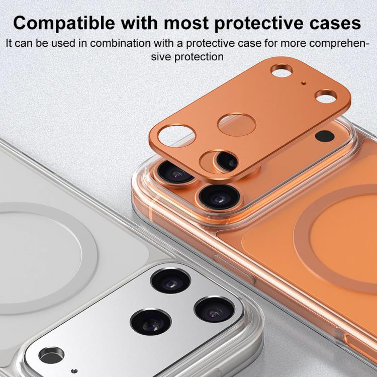 XDcase - Protezione per obiettivo fotografico in metallo, piatta e cava., For iPhone 17 Pro Max, For iPhone 17 Pro