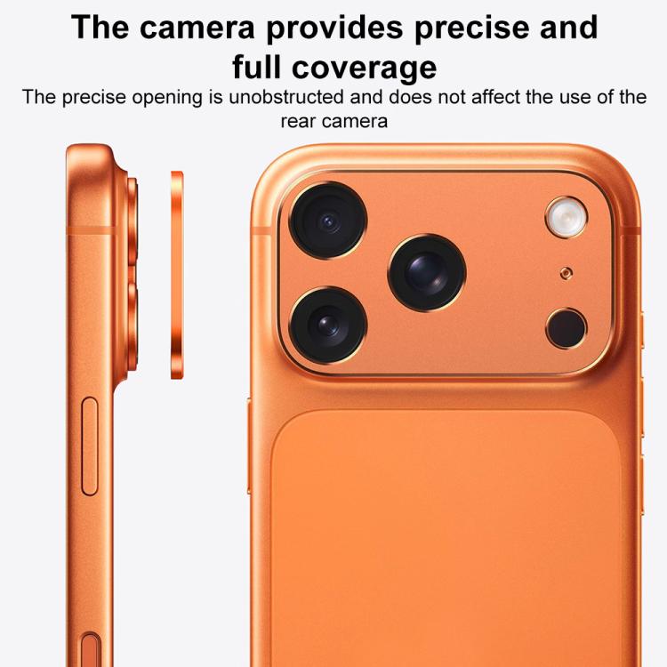 XDcase - Protezione per obiettivo fotografico in metallo, piatta e cava., For iPhone 17