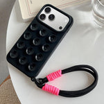 Semplice custodia per telefono in silicone con ventosa e cordino., For iPhone 17 Pro Max, For iPhone 17 Pro, For iPhone 17, For iPhone Air