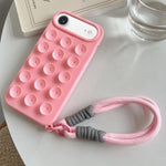 Semplice custodia per telefono in silicone con ventosa e cordino., For iPhone 17 Pro Max, For iPhone 17 Pro, For iPhone 17, For iPhone Air