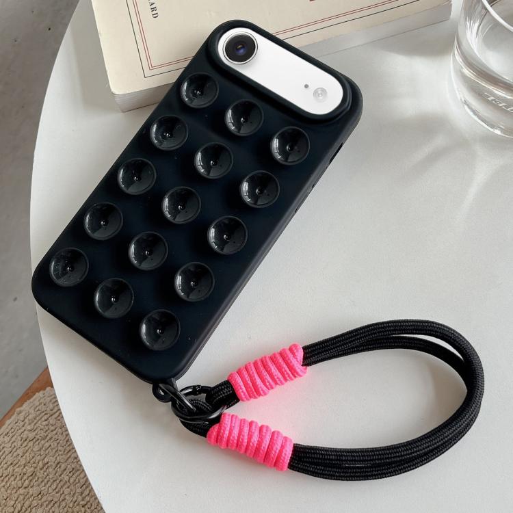 Semplice custodia per telefono in silicone con ventosa e cordino., For iPhone 17 Pro Max, For iPhone 17 Pro, For iPhone 17, For iPhone Air