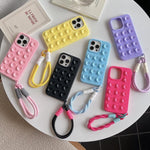 Semplice custodia per telefono in silicone con ventosa e cordino., For iPhone 16 Pro Max, For iPhone 16 Pro, For iPhone 16 Plus, For iPhone 16