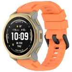 Cinturino per orologio xDfind in silicone nero tinta unita con fibbia, For Amazfit T-Rex 3 Pro 44mm