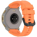 Cinturino per orologio xDfind in silicone nero tinta unita con fibbia, For Amazfit T-Rex 3 Pro 44mm