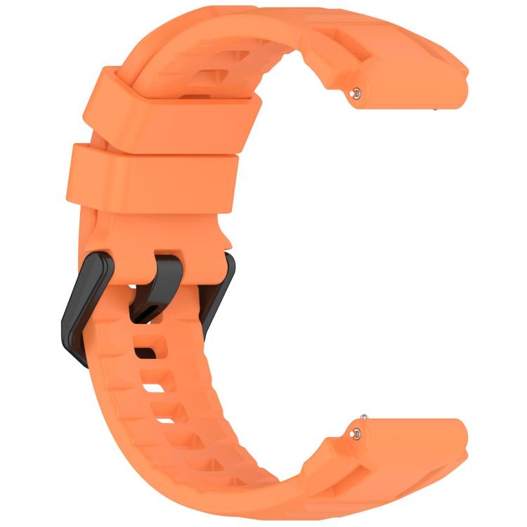 Cinturino per orologio xDfind in silicone nero tinta unita con fibbia, For Amazfit T-Rex 3 Pro 44mm