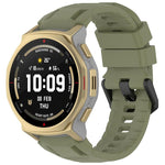Cinturino per orologio xDfind in silicone nero tinta unita con fibbia, For Amazfit T-Rex 3 Pro 44mm