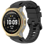 Cinturino per orologio xDfind in silicone nero tinta unita con fibbia, For Amazfit T-Rex 3 Pro 44mm