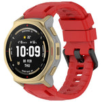Cinturino per orologio xDfind in silicone nero tinta unita con fibbia, For Amazfit T-Rex 3 Pro 44mm