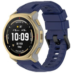 Cinturino per orologio xDfind in silicone nero tinta unita con fibbia, For Amazfit T-Rex 3 Pro 44mm