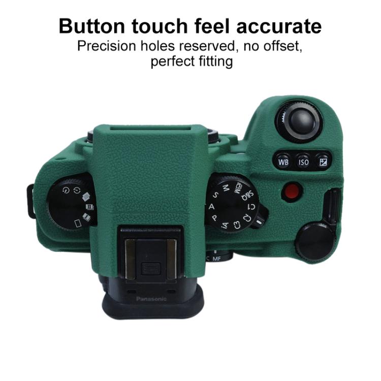 Custodia protettiva in morbido silicone con texture litchi, For Panasonic LUMIX DC-S5 II / DC-S5M2GK