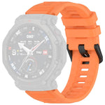 Cinturino per orologio xDfind in silicone nero tinta unita con fibbia, For Amazfit T-Rex 3 Pro 48mm