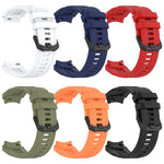 Cinturino per orologio xDfind in silicone nero tinta unita con fibbia, For Amazfit T-Rex 3 Pro 48mm