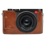 Mezza custodia per fotocamera in pelle vegana, For Leica Q3